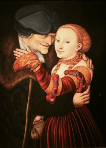 The Old Lover by Lucas Cranach the Elder